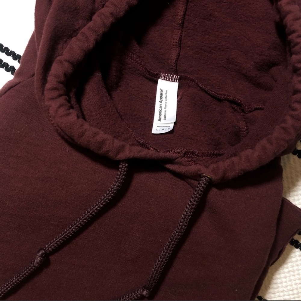 american apparel unisex hoodie size L